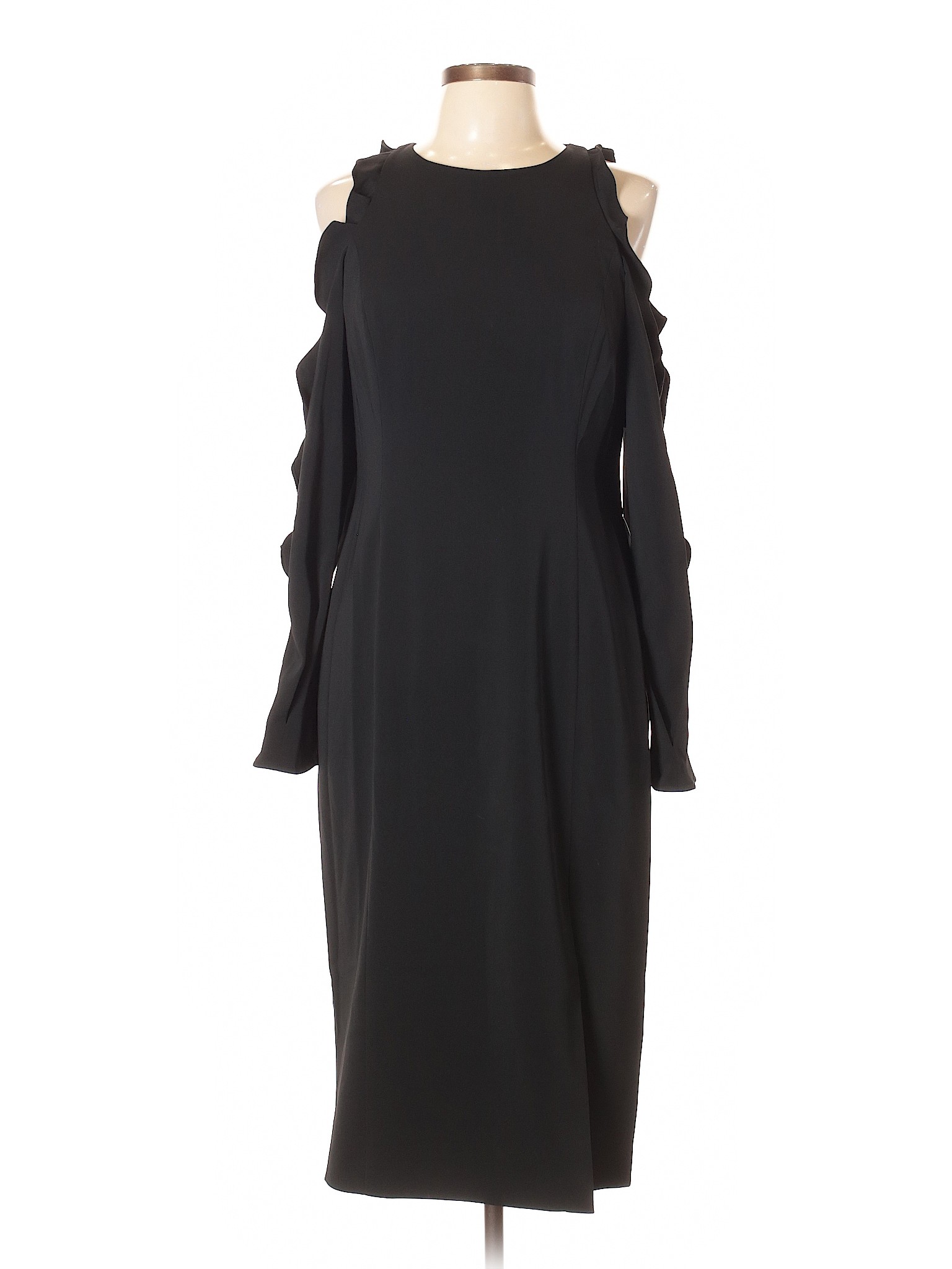 Jay Godfrey Solid Black Casual Dress Size 12 - 86% off | thredUP