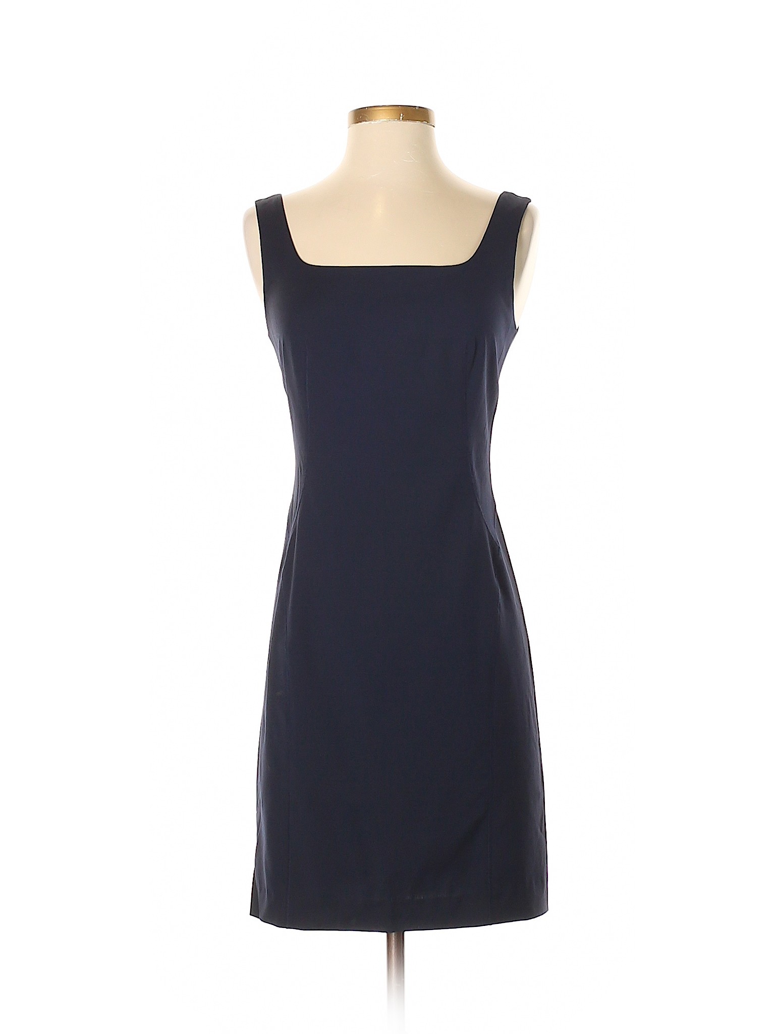 Magaschoni Solid Dark Blue Casual Dress Size 0 - 80% off | thredUP