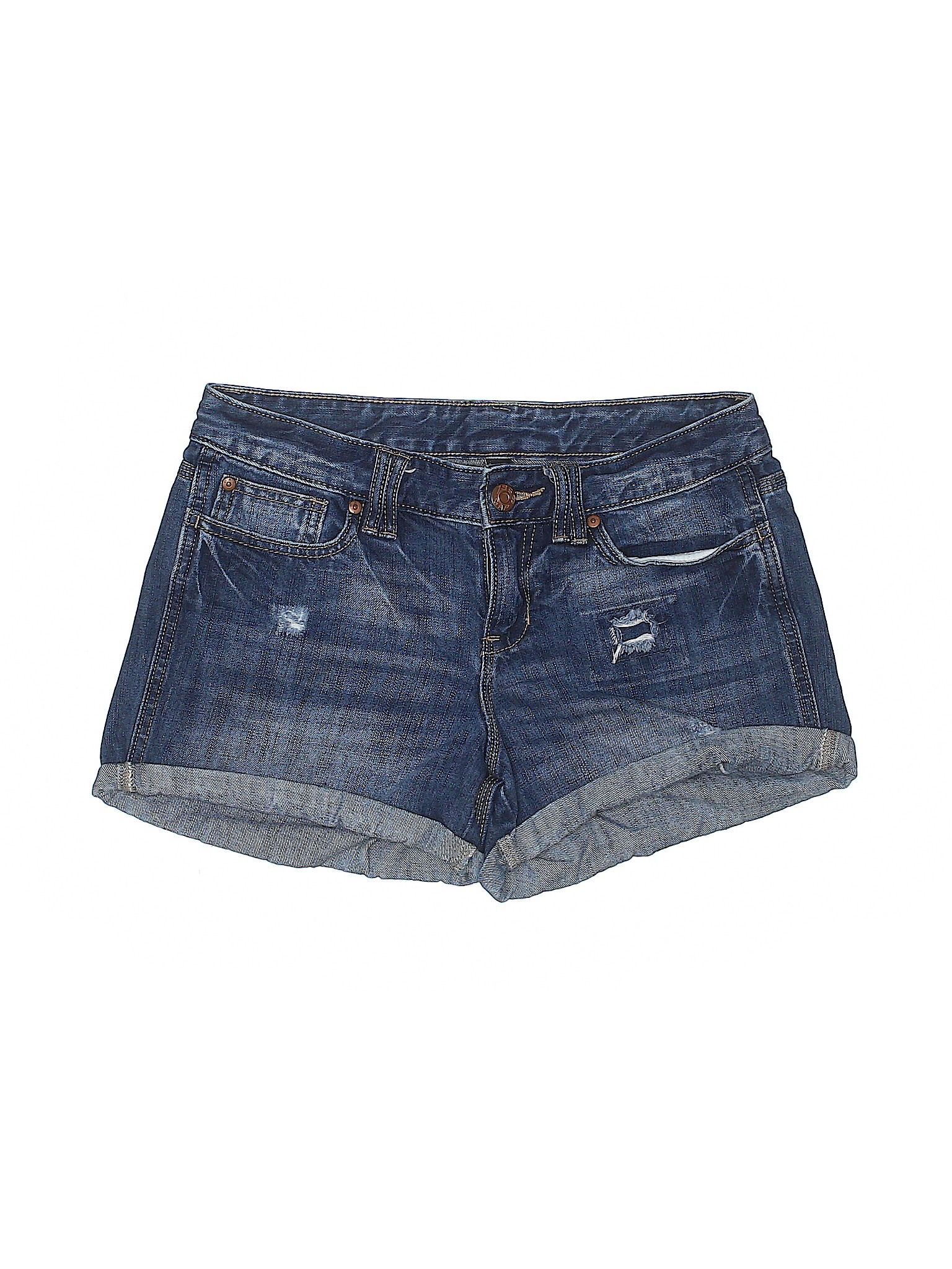 Gap Solid Blue Denim Shorts Size 4 - 80% off | thredUP