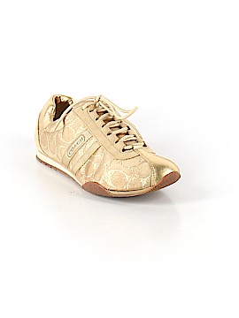 coach gold sneakers