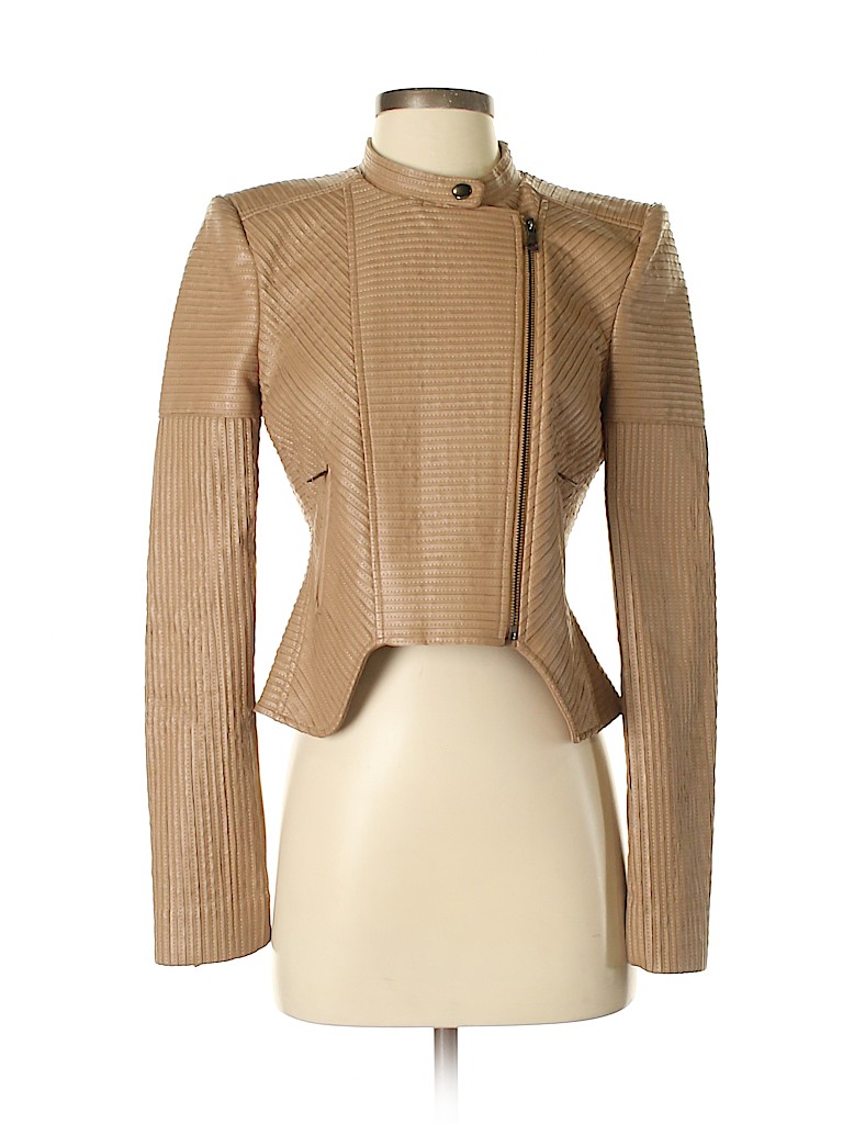 bcbg faux leather jacket