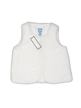 baby white fur vest