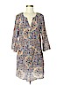 Kachel 100% Silk Tan Casual Dress Size 6 - photo 1