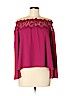 Intermix 100% Polyester Pink Long Sleeve Blouse Size M - photo 1