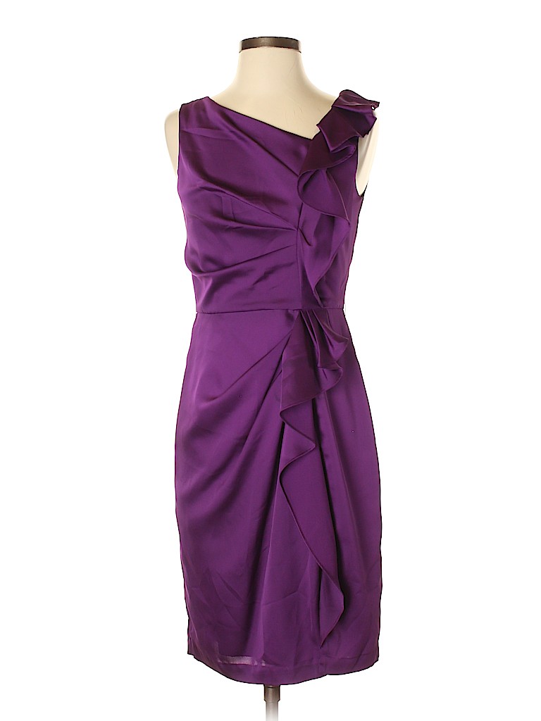 Max and Cleo Solid Dark Purple Cocktail Dress Size 6 - 73% off | thredUP