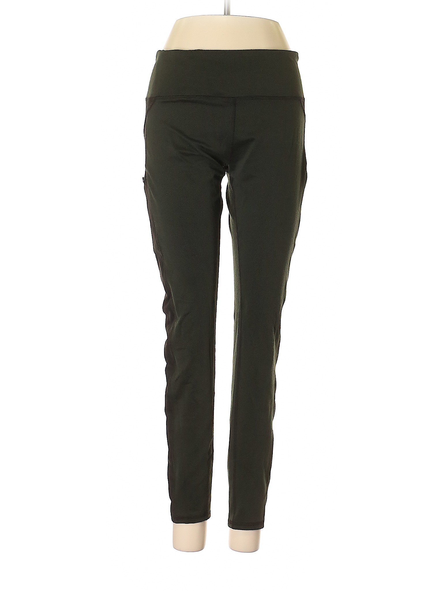Z by Zobha Solid Dark Green Active Pants Size L - 59% off | thredUP