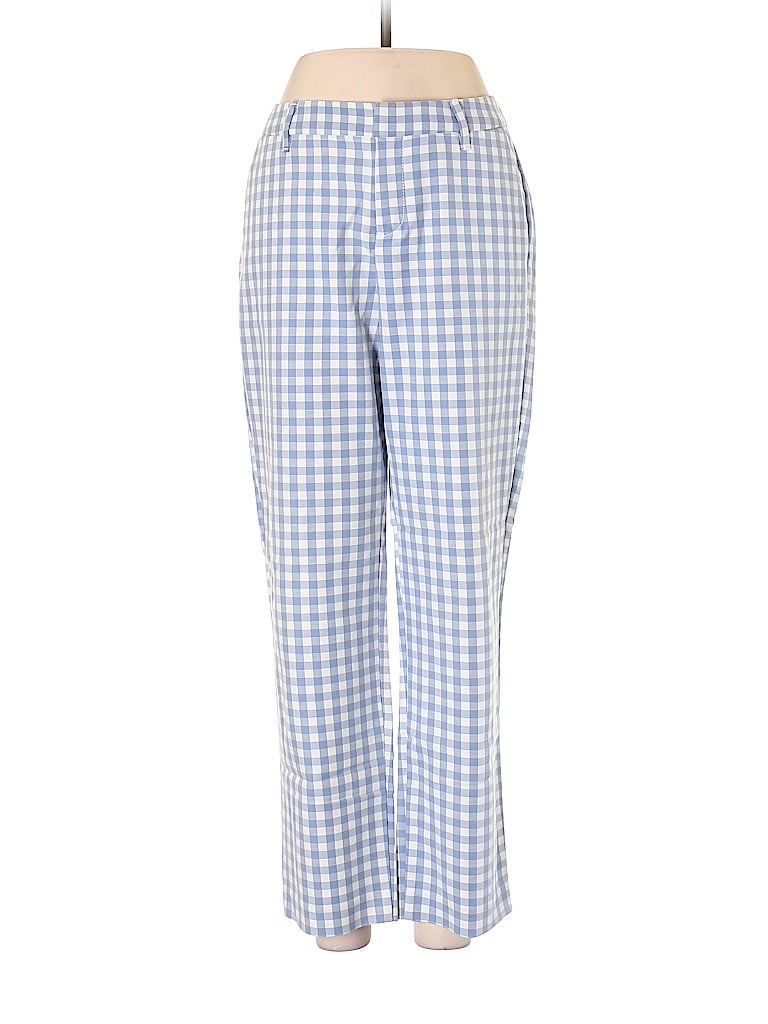 light blue plaid pants womens