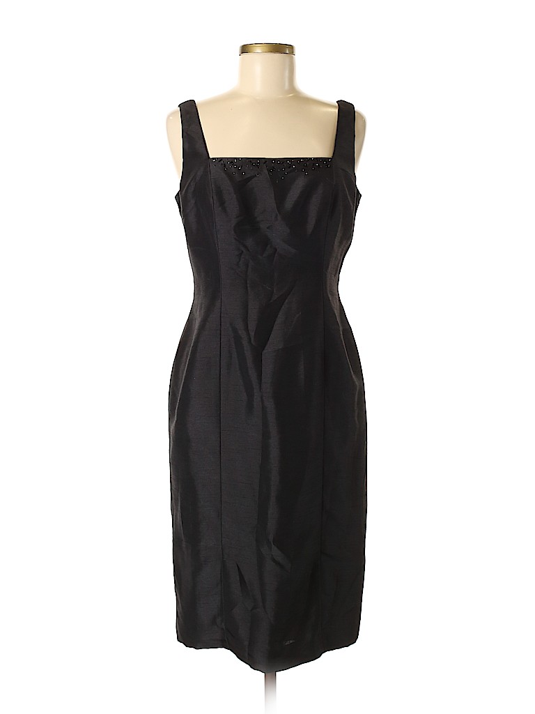 Evan Picone Solid Black Cocktail Dress Size 8 - 93% off | thredUP