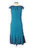 Diane von Furstenberg 100% Viscose Teal Casual Dress Size 8 - photo 2