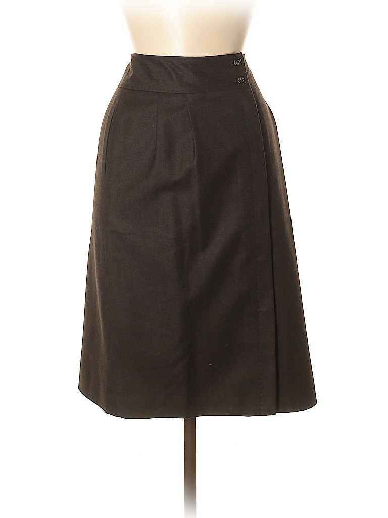 Brooks Brothers 100% Wool Brown Wool Skirt Size 6 - photo 1