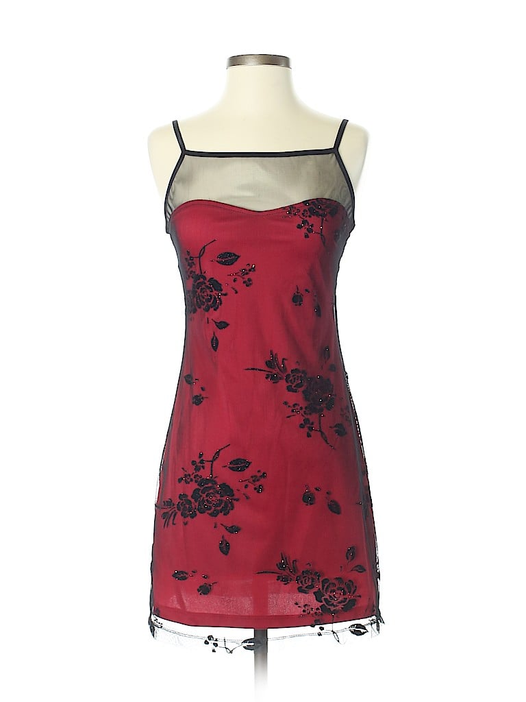 Finesse U.S.A. Floral Red Cocktail Dress Size S - 45% off