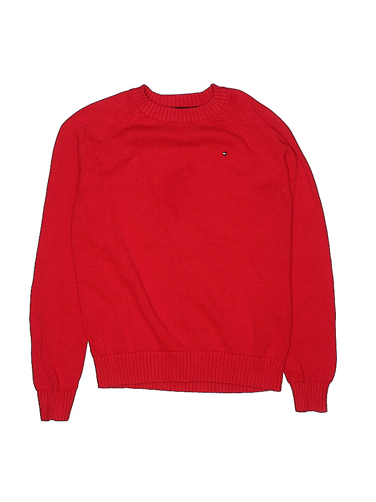 red tommy hilfiger pullover