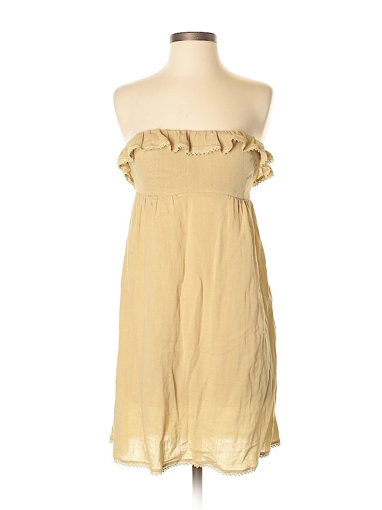 Calypso St. Barth 100% Cotton Solid Tan Casual Dress Size XS - 91% off ...