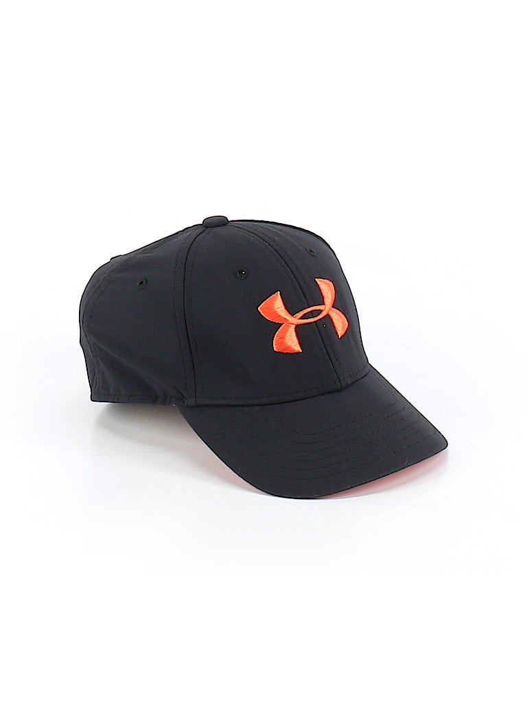 black and orange under armour hat