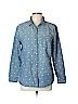 Gap Outlet 100% Cotton Blue Long Sleeve Button-Down Shirt Size XL - photo 1