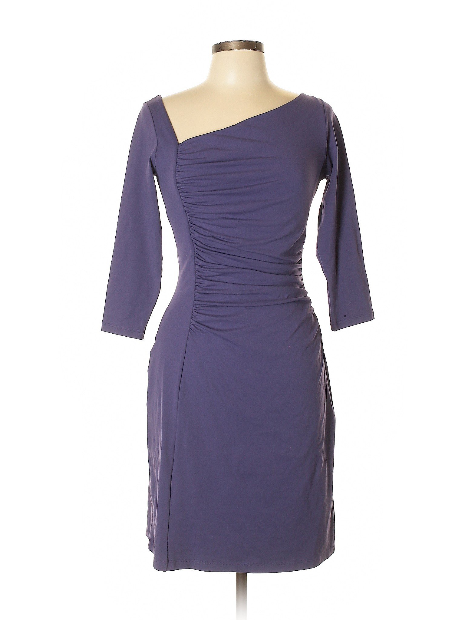 Susana Monaco Solid Purple Casual Dress Size L - 83% off | thredUP