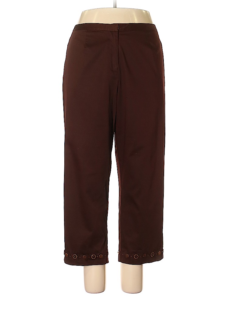 Ruby Rd. Brown Casual Pants Size 18W (Plus) - photo 1