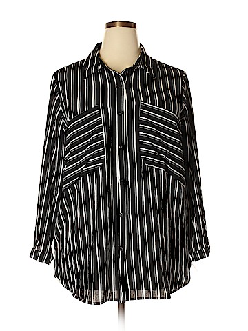 NY Collection Long Sleeve Blouse (view 1)