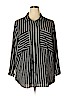 NY Collection Black Long Sleeve Blouse Size 2X - photo 1