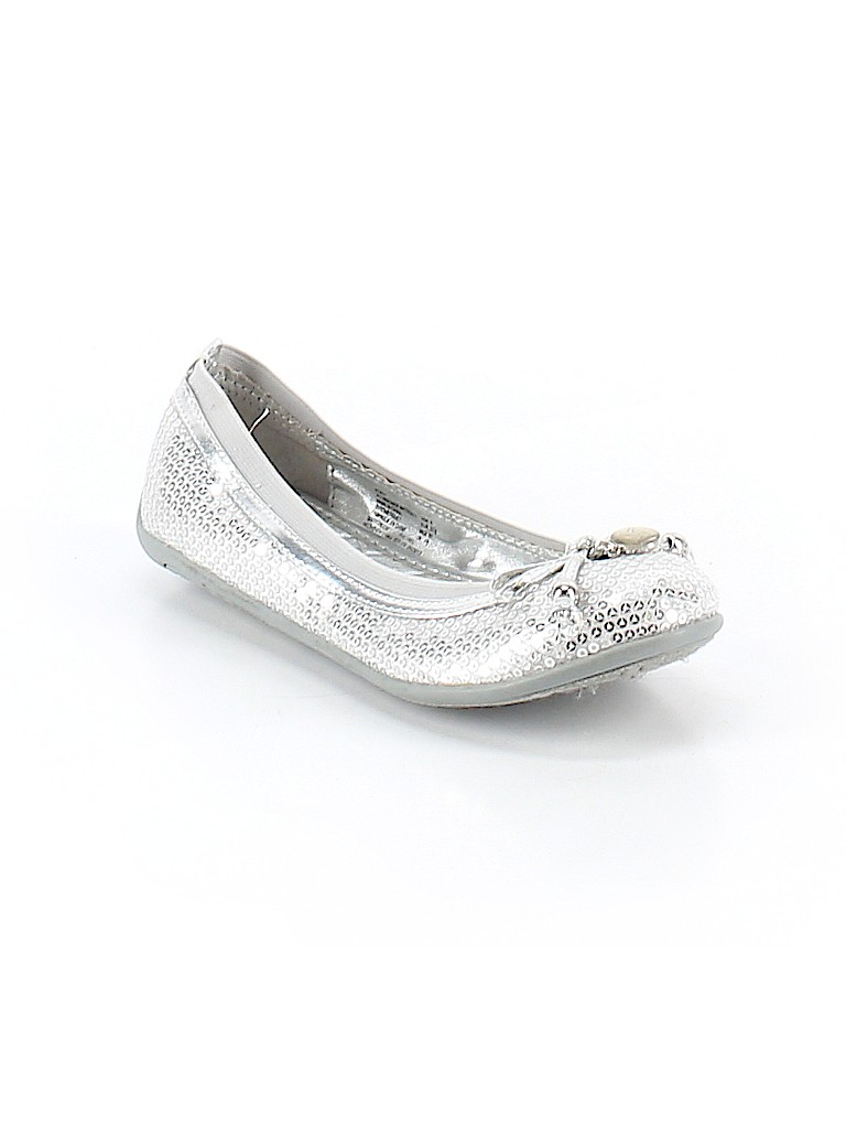 michael kors silver flats