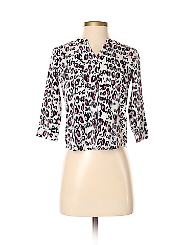 Aqua 3/4 Sleeve Blouse (view 1)