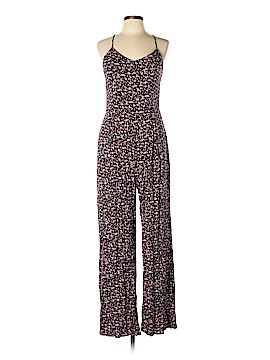 maurices floral jumpsuit