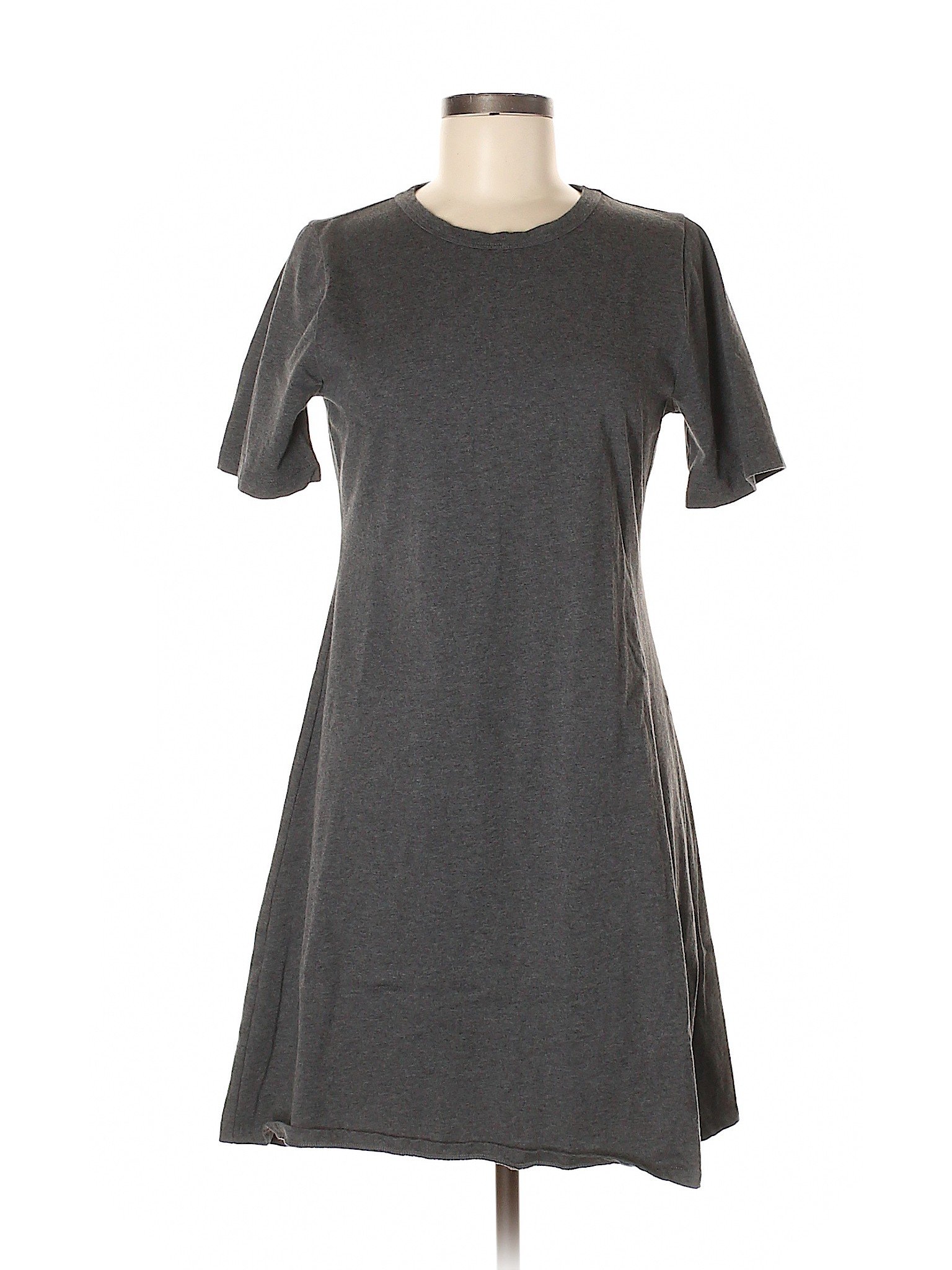 J.Crew 100% Cotton Solid Gray Casual Dress Size M - 86% off | thredUP