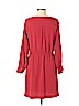Banana Republic 100% Polyester Red Casual Dress Size 10 (petite) - photo 2