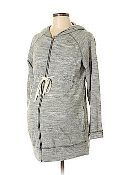 zip up maternity hoodie