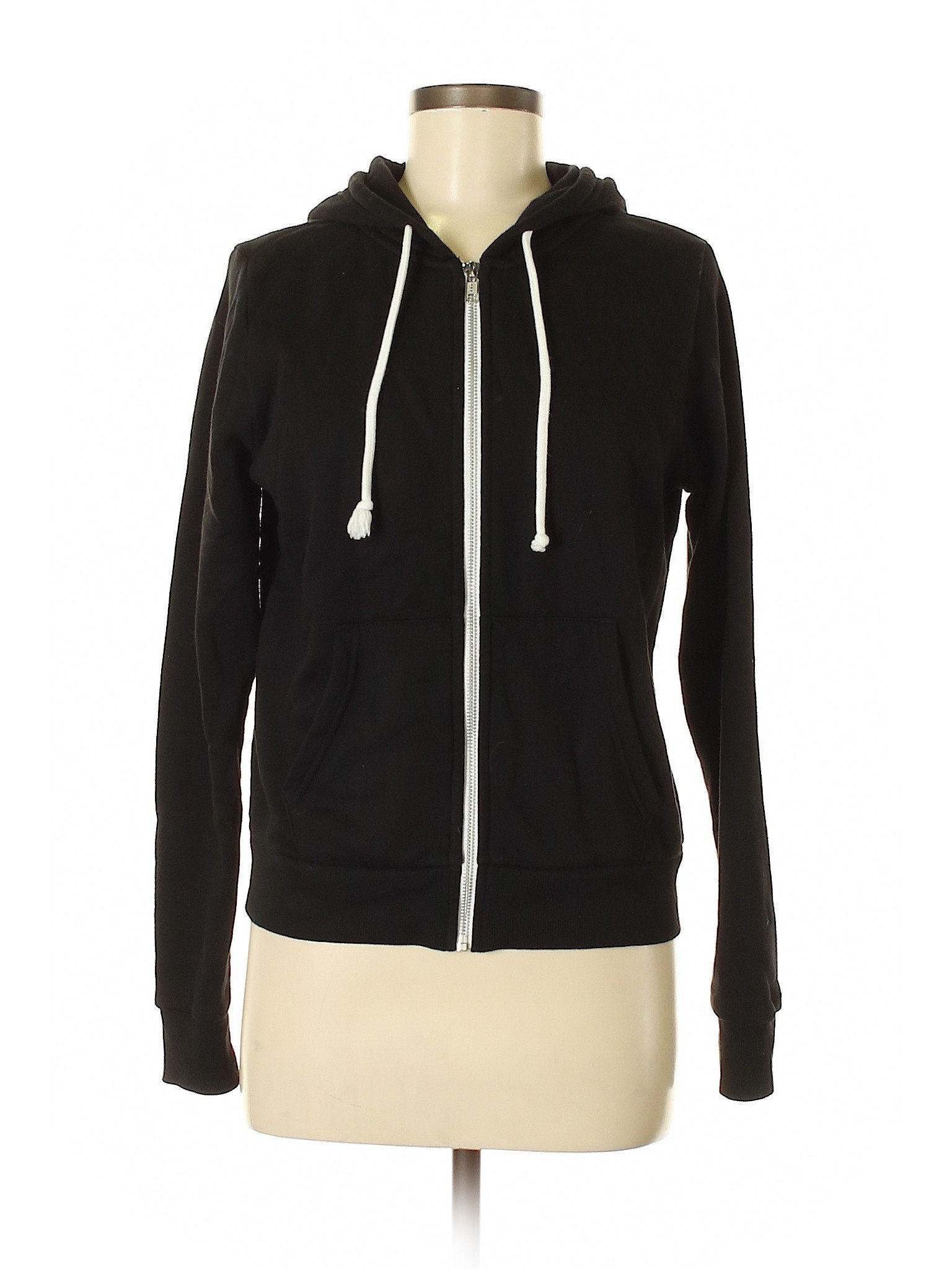 divided zip up hoodie