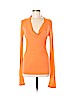 James Perse 100% Tencel Orange Long Sleeve Top Size Med (2) - photo 1
