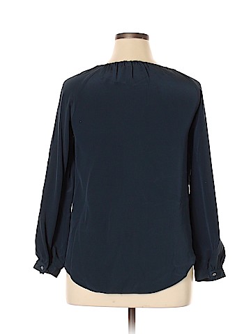 Matison Stone Long Sleeve Silk Top (view 2)