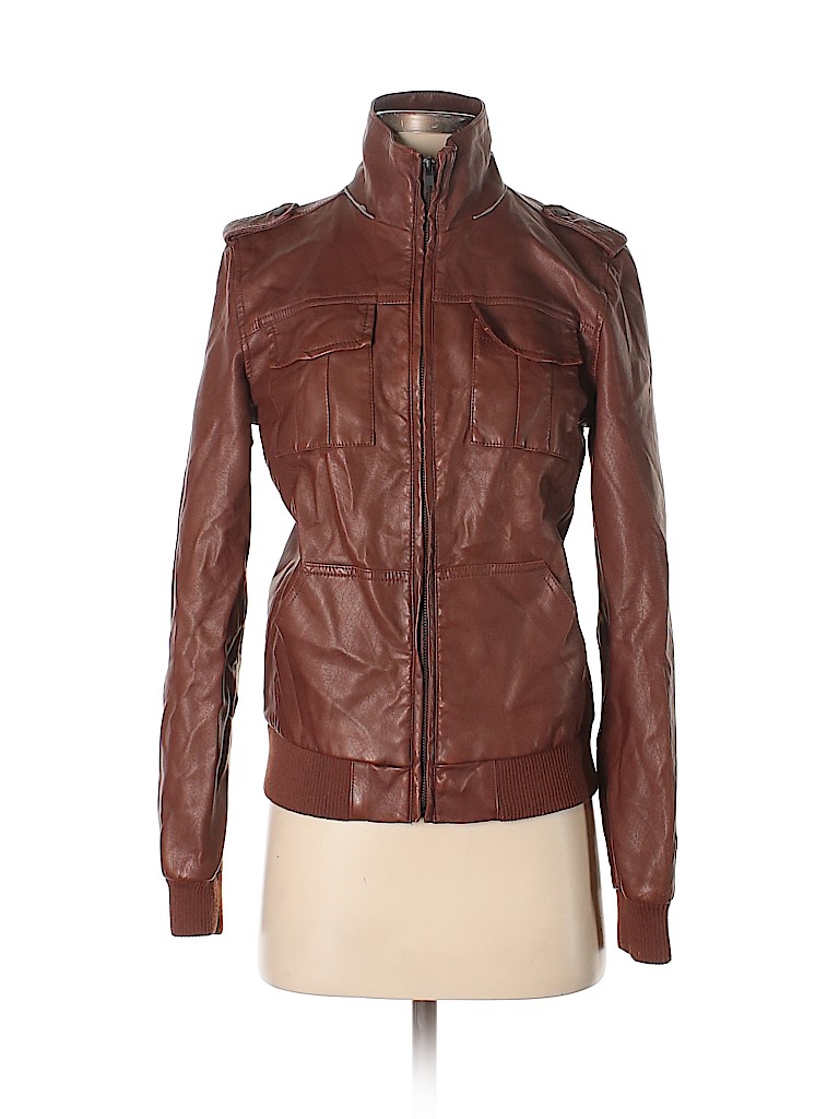 Check It Out Hurley Faux Leather Jacket For 19 99 On Thredup