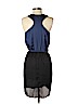 Aqua 100% Polyester Navy Blue Casual Dress Size XS - photo 2