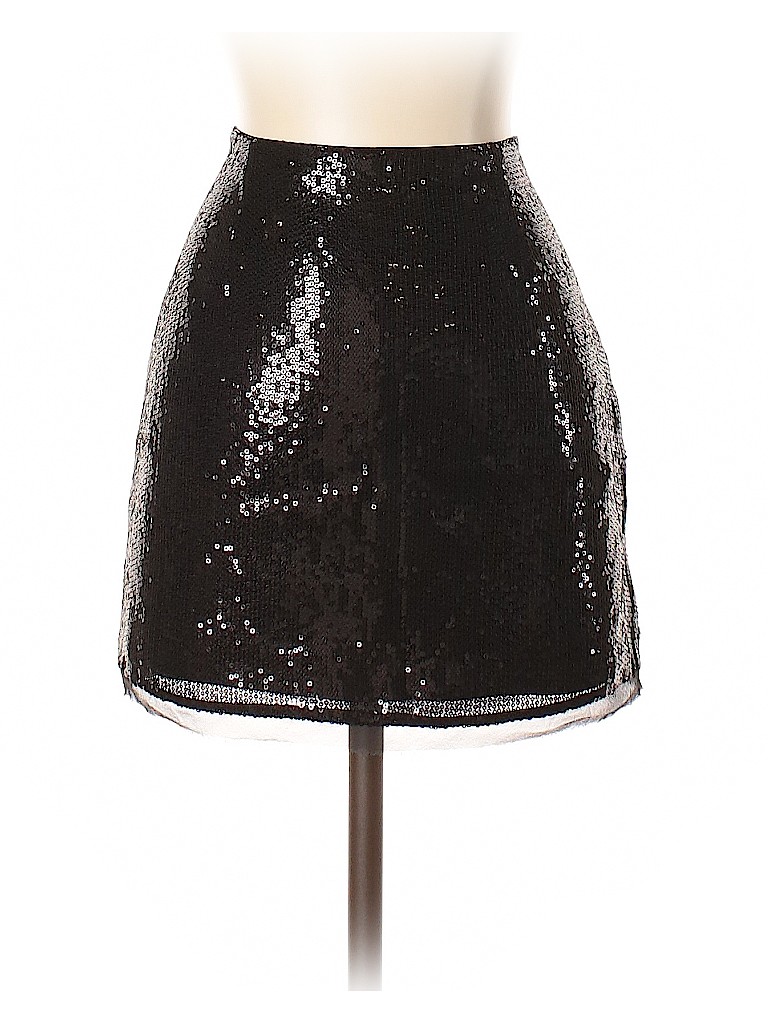 Susana Monaco 100% Silk Black Silk Skirt Size 4 - photo 1