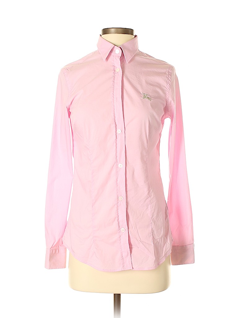 pink burberry shirt womens