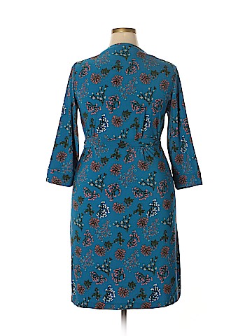 Remade Floral 3/4 Sleeve Wrap Dress (view 2)