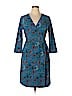Remade Paisley Blue Casual Dress Size L - photo 1