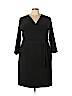 Remade Black Black 3/4 Sleeve Wrap Dress Size 3X - photo 1