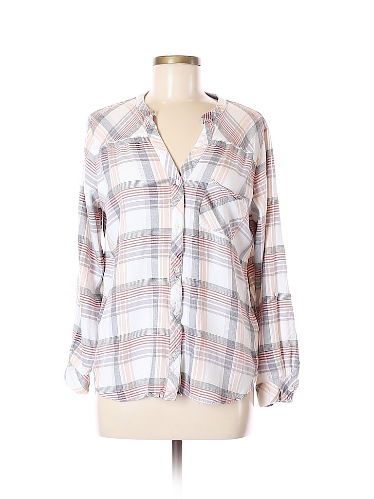Soft Joie 100% Rayon Tan Long Sleeve Button-Down Shirt Size M - 81% off ...
