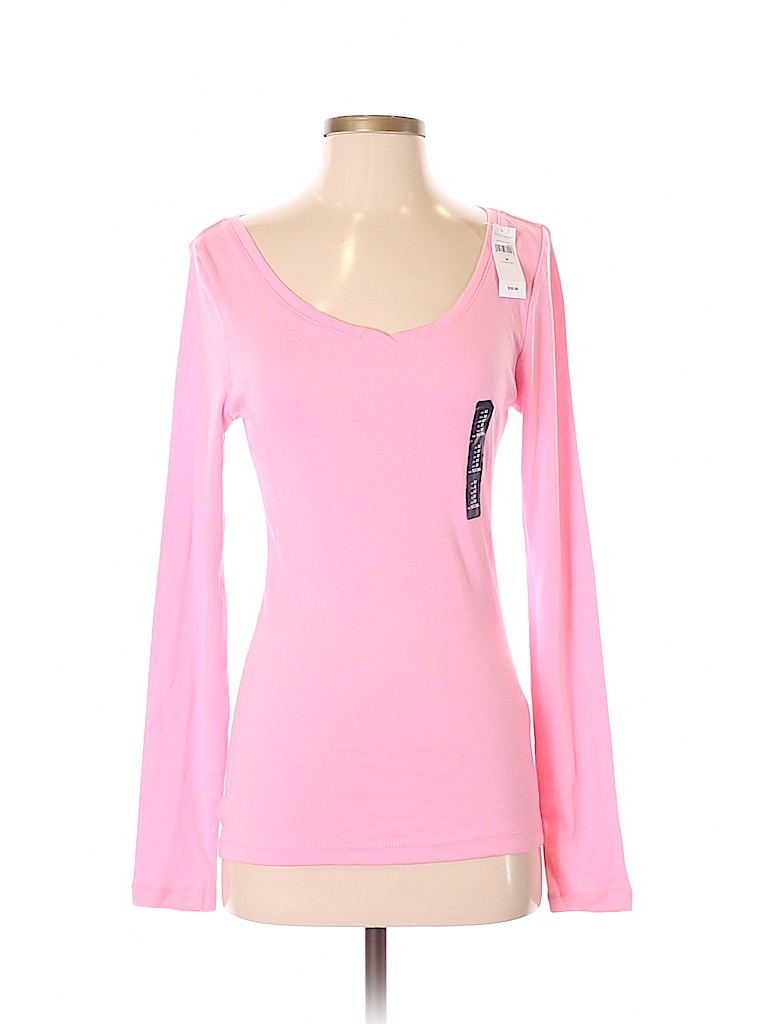 Gap Body Outlet Pink Long Sleeve T-Shirt Size M - photo 1