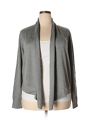 Remade Gray Open Front Cardigan (view 1)