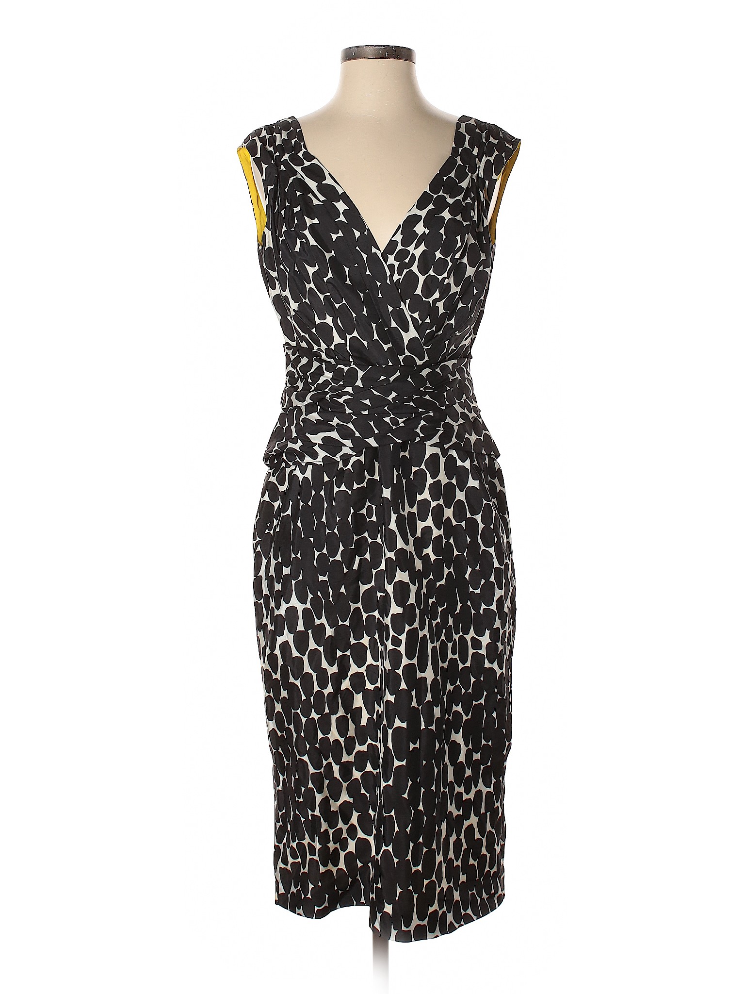Gucci 100% Silk Print Black Casual Dress Size 44 (IT) - 82% off | thredUP