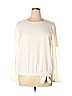 Remade 100% Polyester Ivory Ivory Long Sleeve Top Size L - photo 1
