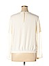 Remade 100% Polyester Ivory Ivory Long Sleeve Top Size L - photo 2