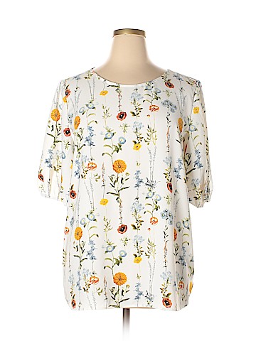 Remade Floral Short Sleeve Top (view 1)