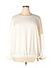Remade 100% Polyester Ivory Ivory Long Sleeve Top Size 2X - photo 1
