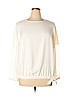 Remade 100% Polyester Ivory Long Sleeve Blouse Size 1X - photo 1
