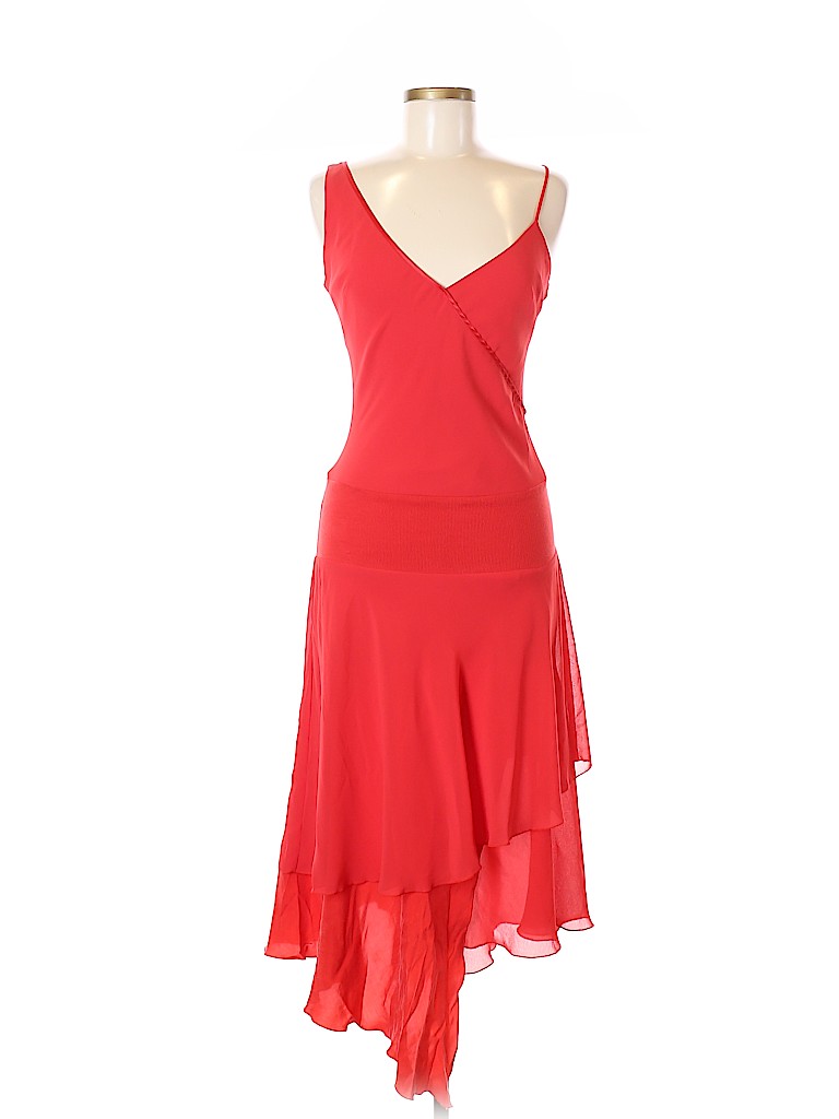 Mng 100 Polyester Solid Red Cocktail Dress Size M 64 Off Thredup