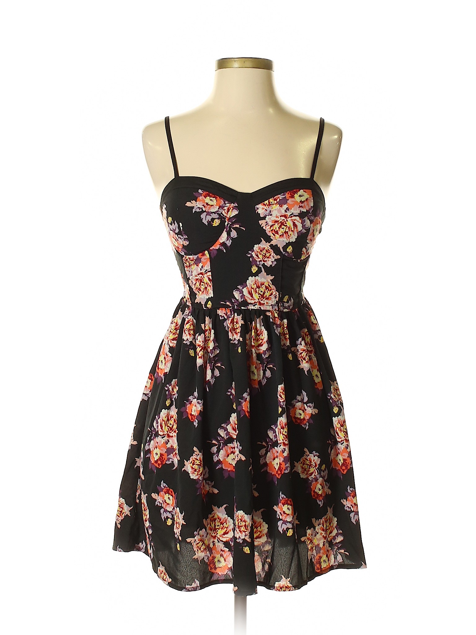 band of gypsies black floral dress